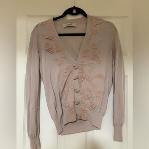 Yves Saint Laurent  Rive Gauche Light Pink Cardigan